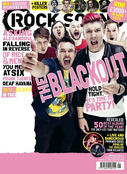 Rock Sound Magazine – January 2013 Cover