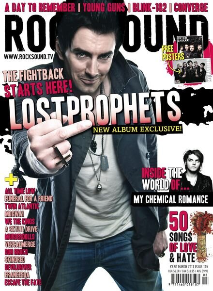 Rock Sound Magazine – March 2011 Cover