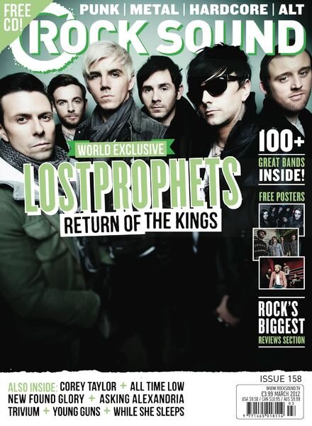 Rock Sound Magazine – March 2012 Cover