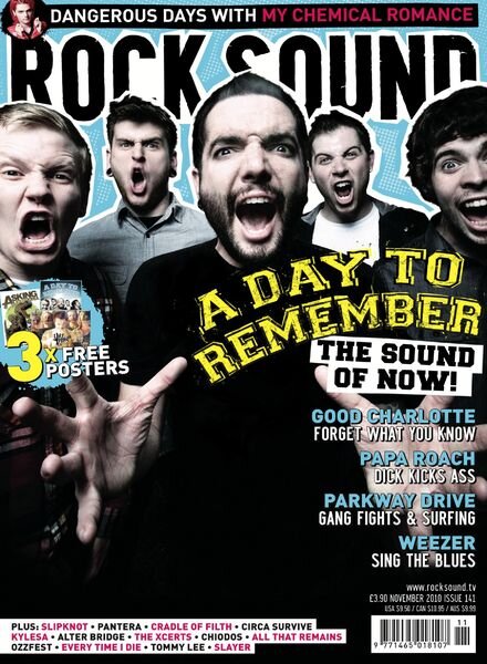 Rock Sound Magazine – November 2010 Cover