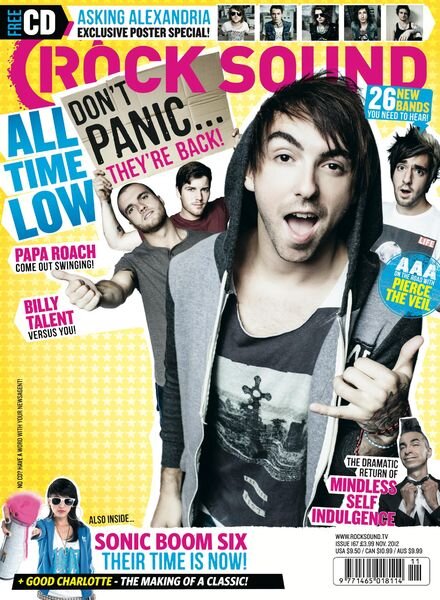 Rock Sound Magazine – November 2012 Cover