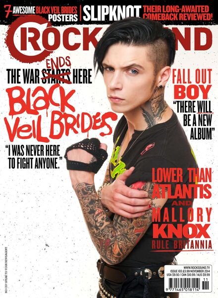 Rock Sound Magazine – November 2014 Cover