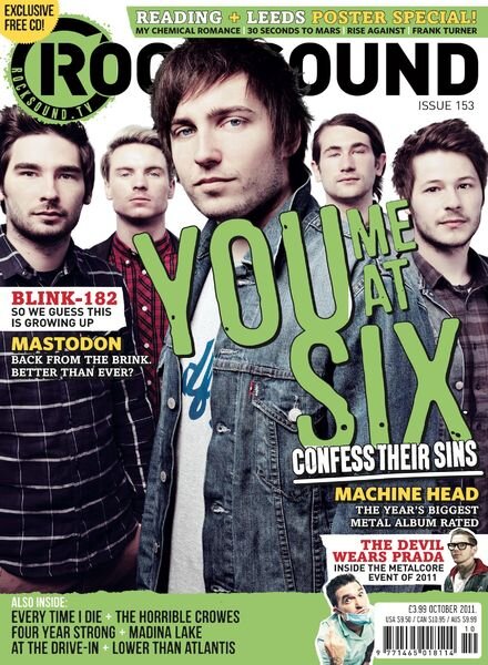 Rock Sound Magazine – October 2011 Cover