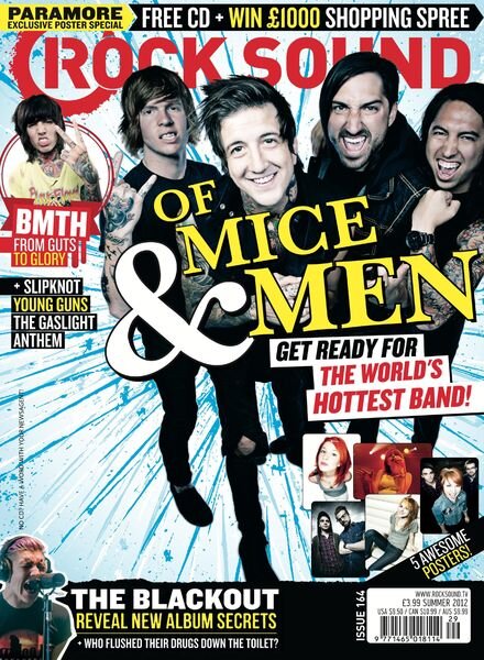 Rock Sound Magazine – Summer 2012 Cover