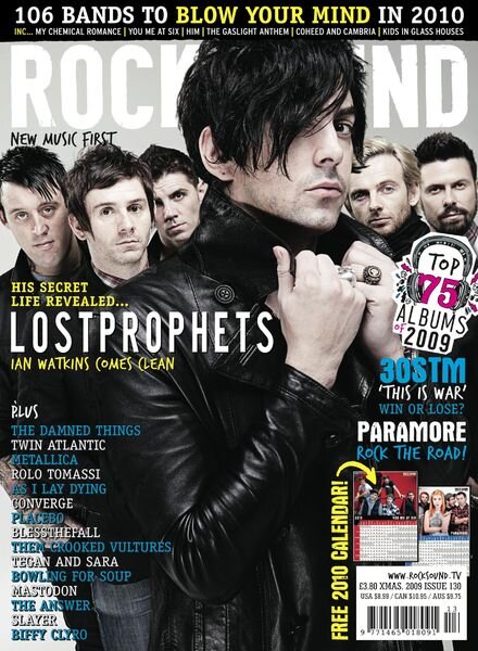 Rock Sound Magazine – Xmas 2009 Cover