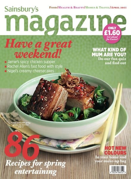 Sainsbury’s Magazine – April 2011 Cover