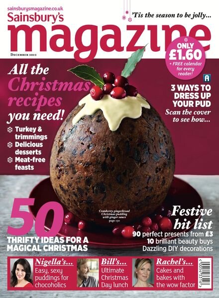 Sainsbury’s Magazine – December 2012 Cover