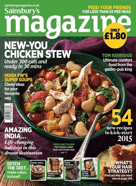 Sainsbury’s Magazine – February 2015 Cover
