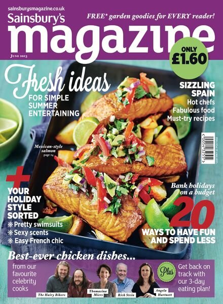 Sainsbury’s Magazine – June 2013 Cover