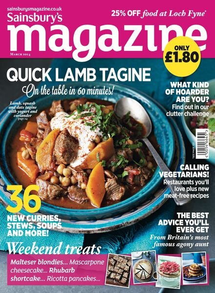 Sainsbury’s Magazine – March 2014 Cover