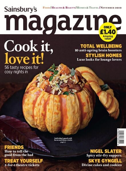 Sainsbury’s Magazine – November 2010 Cover
