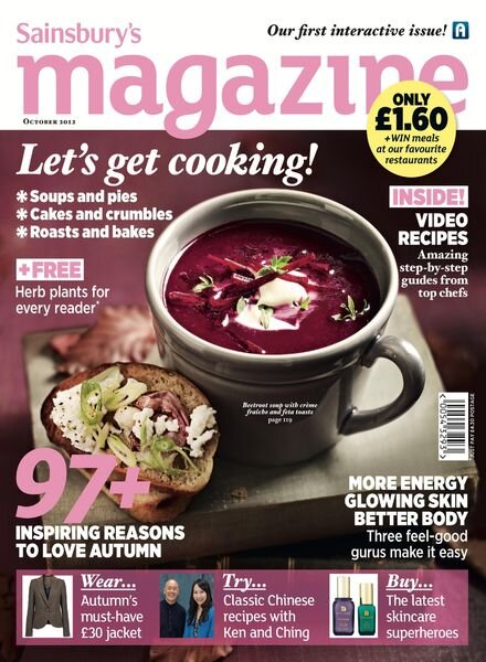 Sainsbury’s Magazine – October 2012 Cover