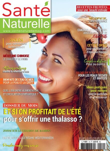 Sante Naturelle – Juillet-Aout 2020 Cover