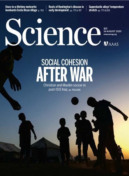 Science – 14 August 2020 Cover