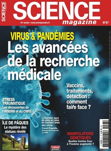 Science Magazine – Aout-Octobre 2020 Cover