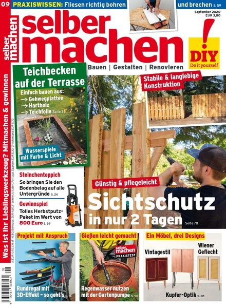 Selber Machen – September 2020 Cover