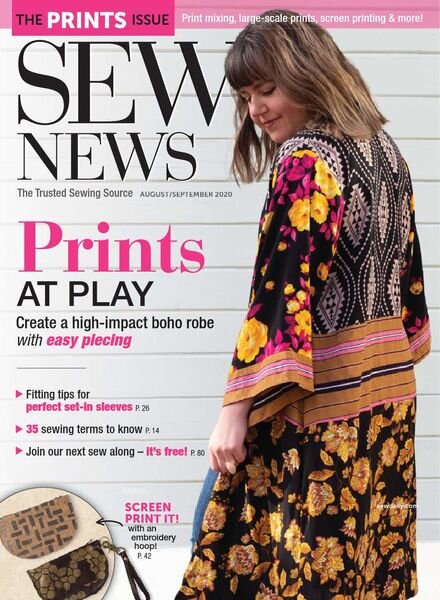 Sew News – August-September 2020 Cover