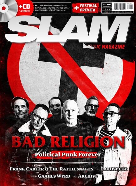 SLAM Alternative Music Magazine – Mai-Juni 2019 Cover