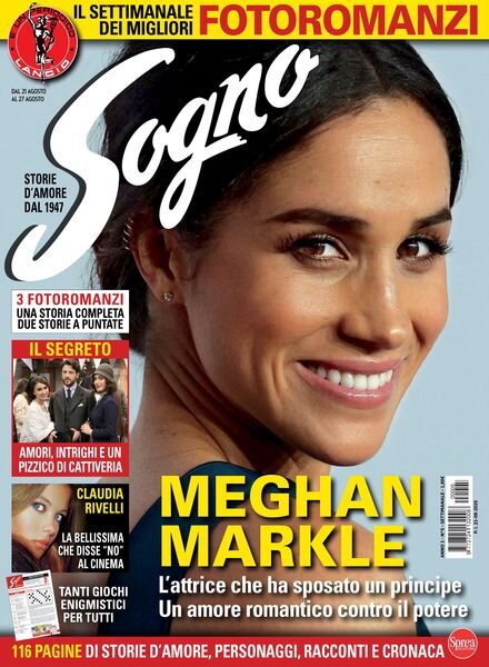 Sogno – 21 Agosto 2020 Cover