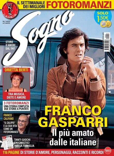 Sogno – 7 Agosto 2020 Cover