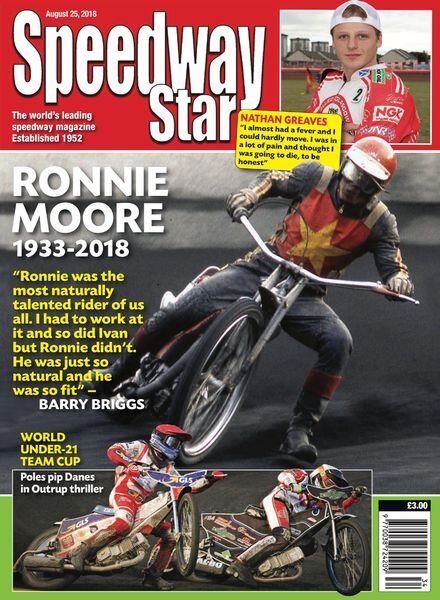 Speedway Star – August 25, 2018 Cover