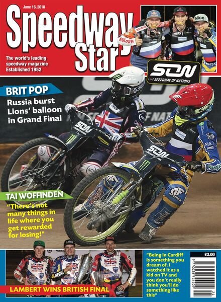 Speedway Star – June 16, 2018 Cover