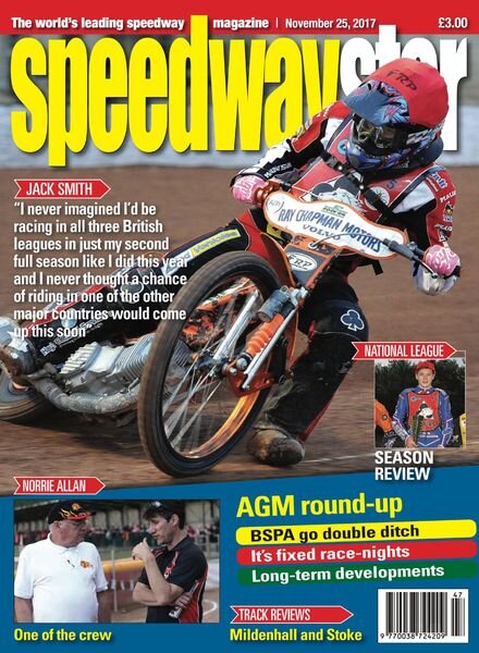 Speedway Star – November 25, 2017 Cover