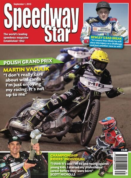 Speedway Star – September 1, 2018 Cover