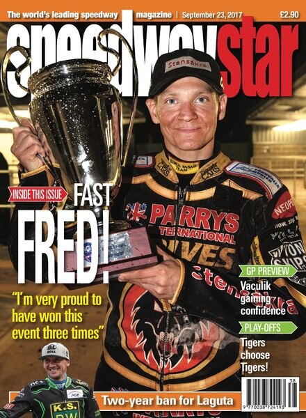 Speedway Star – September 22, 2017 Cover