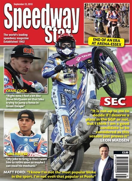 Speedway Star – September 22, 2018 Cover