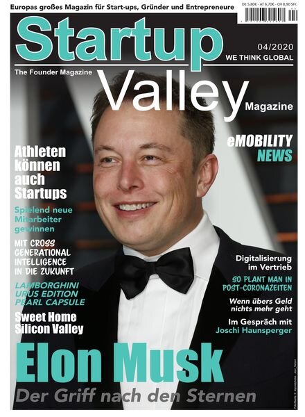 StartupValley – 03 Juli 2020 Cover