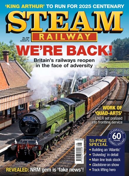 Steam Railway – Issue 508 – July 24, 2020 Cover