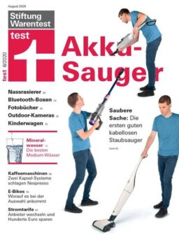 Stiftung Warentest Test – August 2020