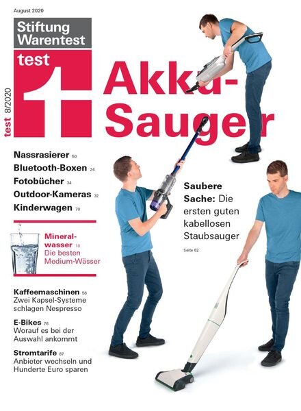 Stiftung Warentest Test – August 2020 Cover