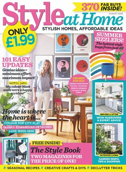 Style at Home UK – August 2020 Cover