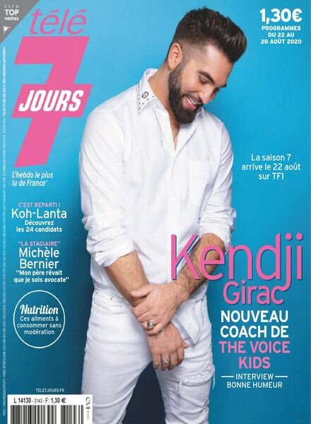 Tele 7 Jours – 22 aout 2020 Cover