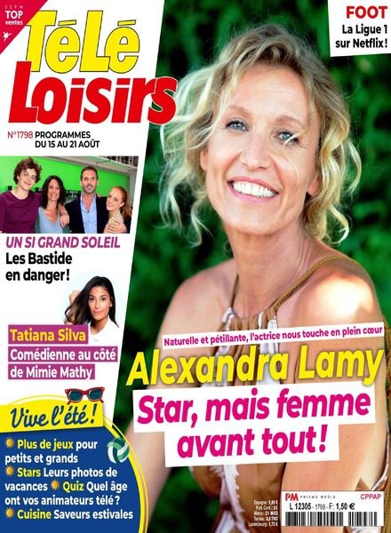 Tele Loisirs – 10 Aout 2020 Cover