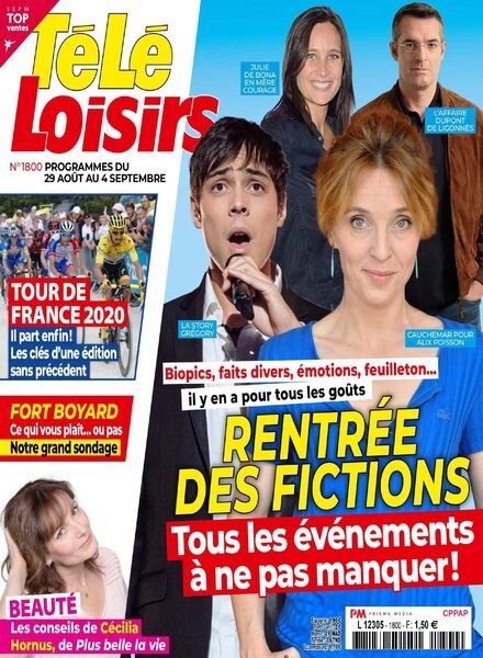 Tele Loisirs – 24 Aout 2020 Cover