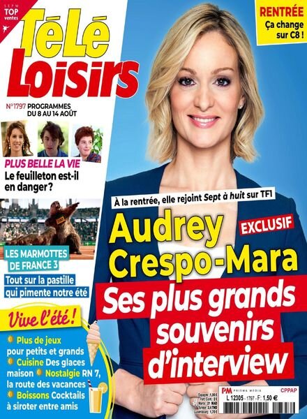 Tele Loisirs – 3 Aout 2020 Cover