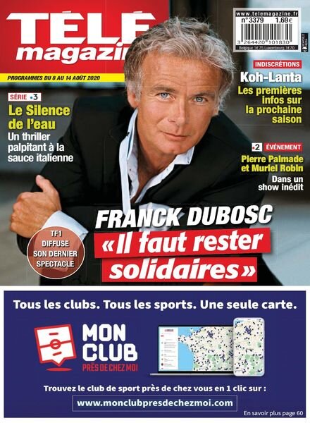 Tele Magazine – 8 Aout 2020 Cover