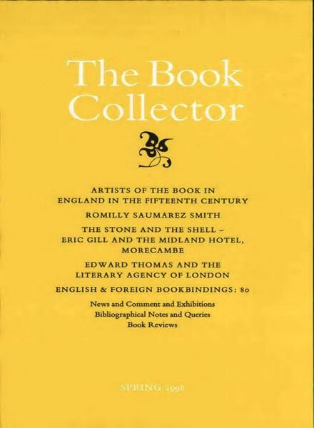 The Book Collector – Spring 1998 Cover