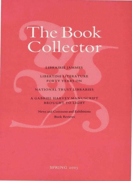 The Book Collector – Spring 2005 Cover
