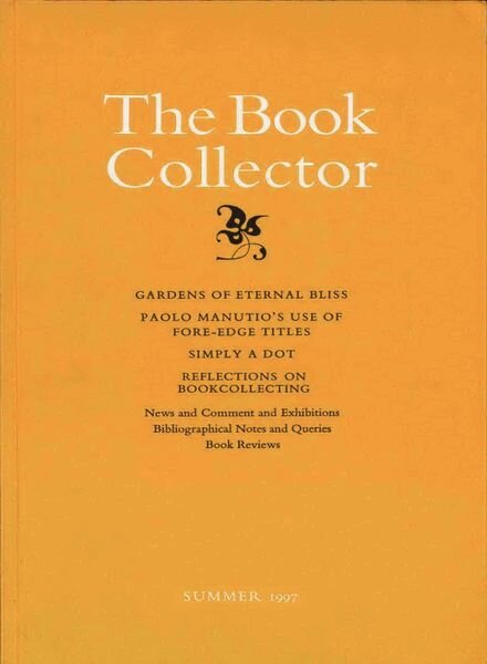 The Book Collector – Summer 1997 Cover