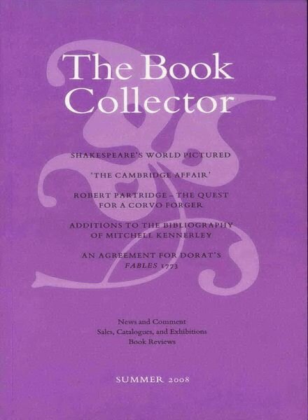 The Book Collector – Summer 2008 Cover