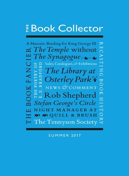 The Book Collector – Summer 2017 Cover