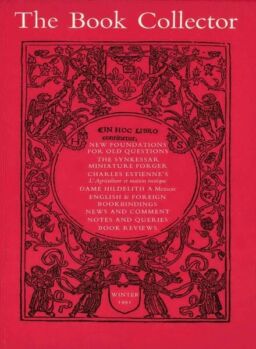 The Book Collector – Winter 1991