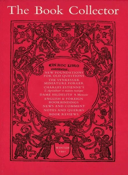 The Book Collector – Winter 1991 Cover