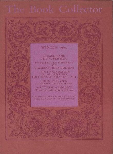 The Book Collector – Winter 1994 Cover