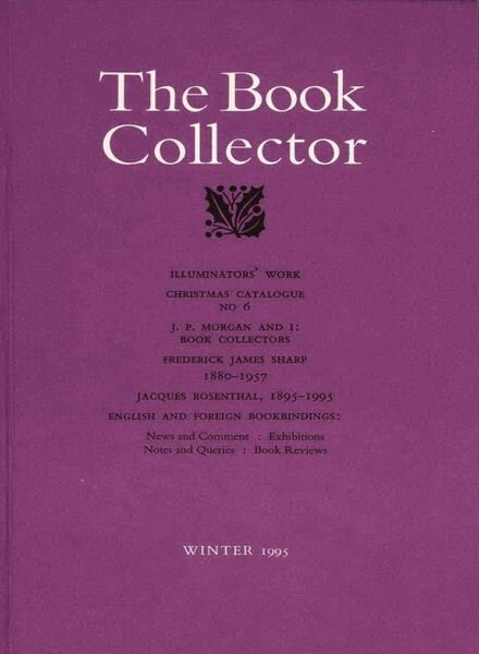 The Book Collector – Winter 1995 Cover