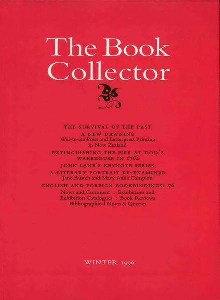 The Book Collector – Winter 1996 Cover